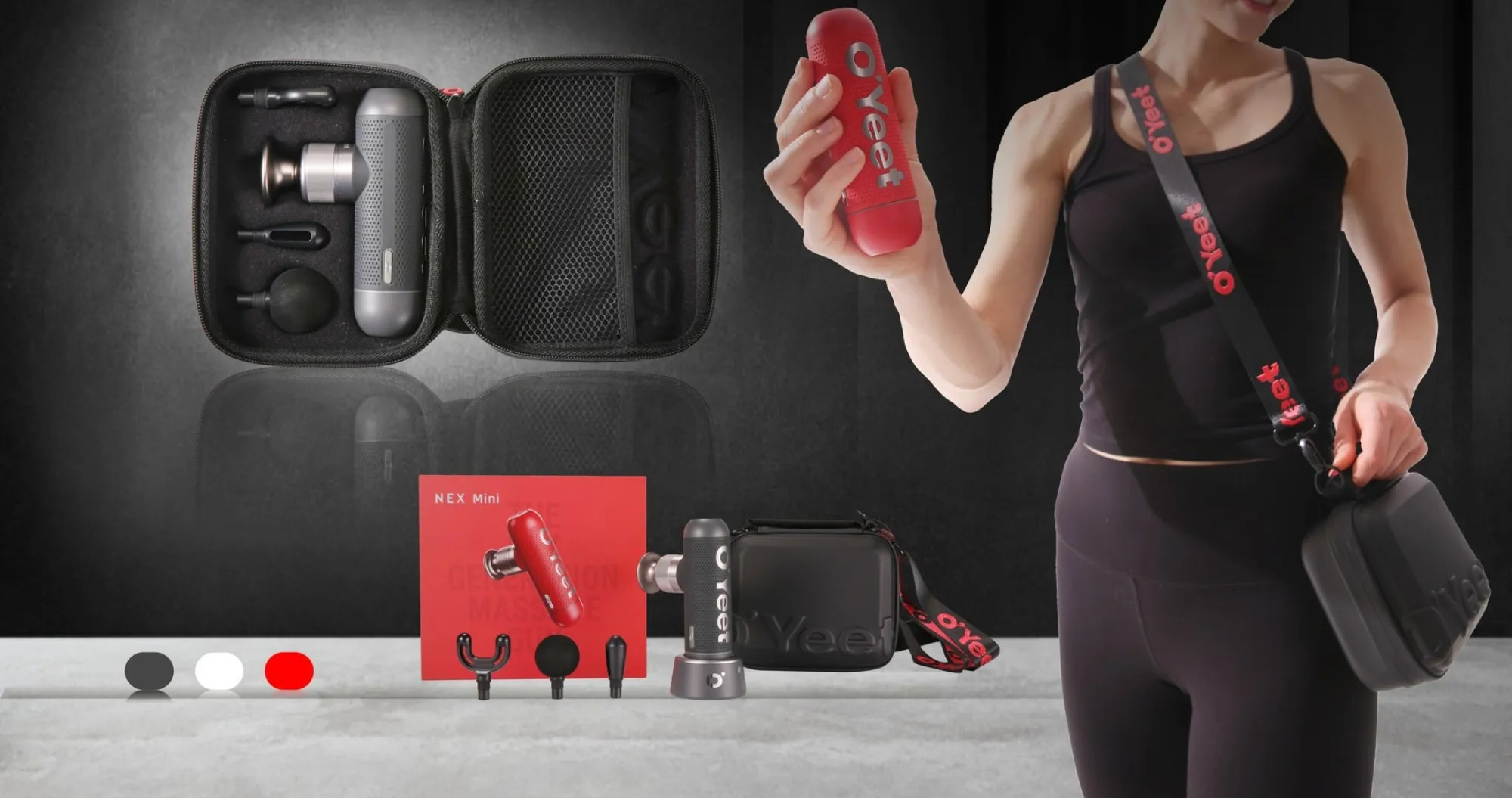 Перкусійний масажер Oyeet NEX mini (Red)