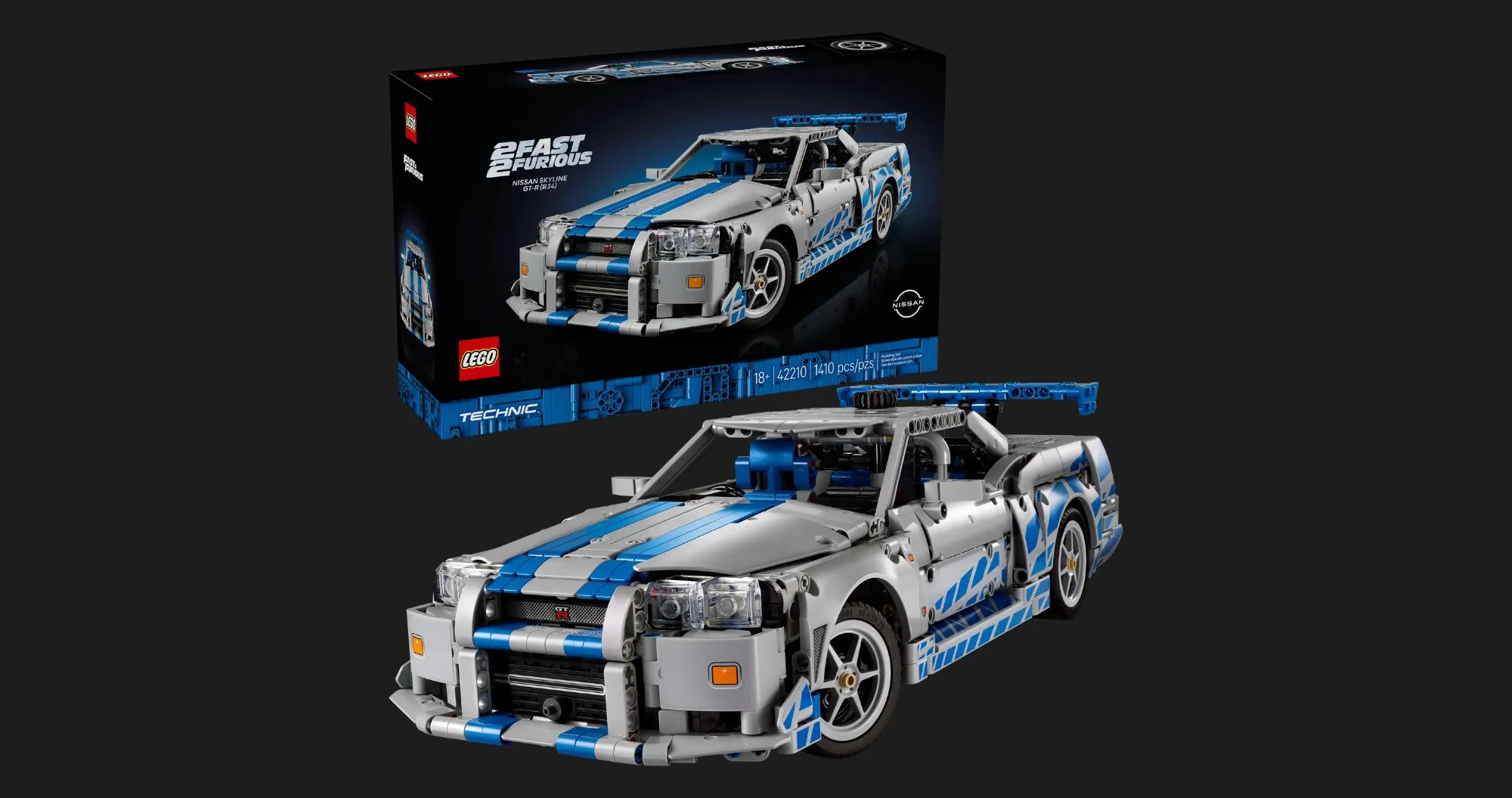 Конструктор LEGO Technic 2 Fast 2 Furious Nissan Skyline GT-R (R34) Car (42210)