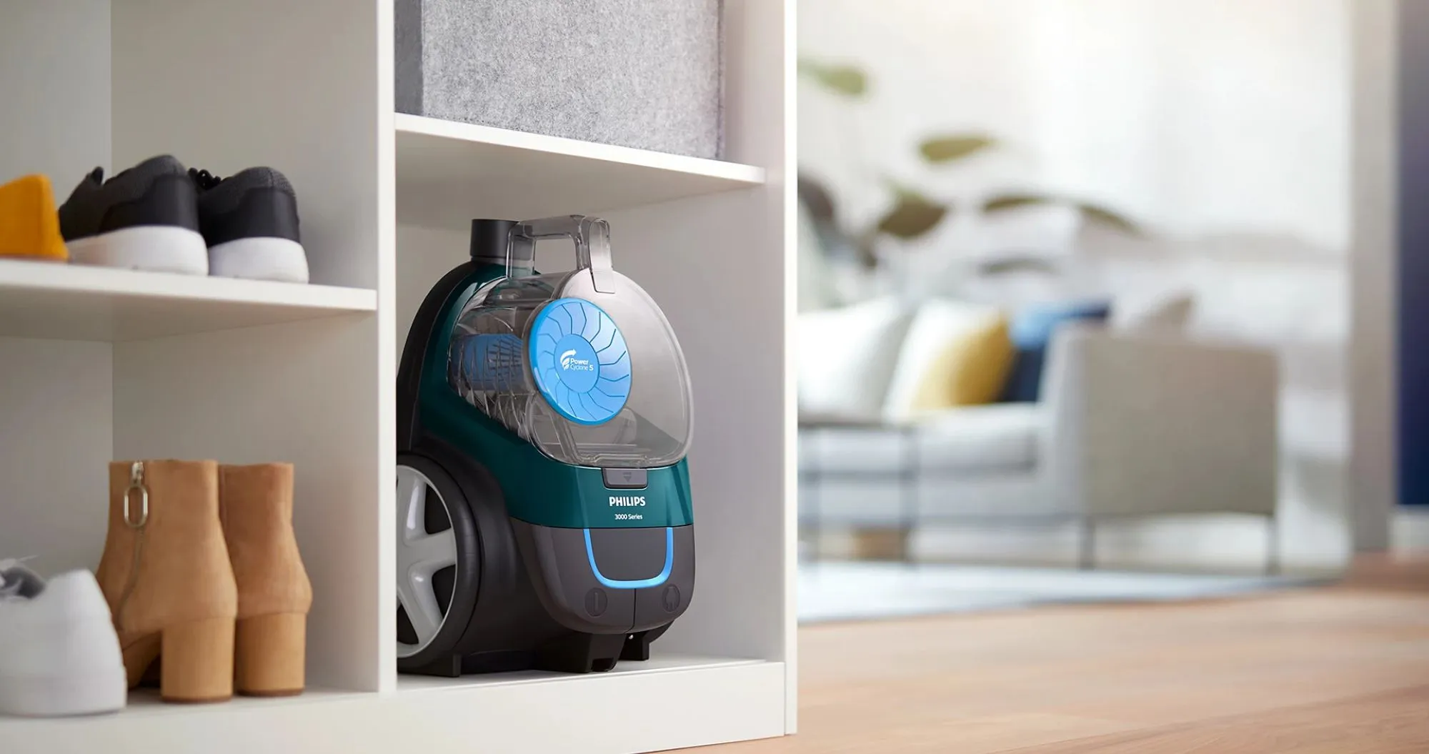 Пылесос безмешковый Philips FC9334/09 (Black/Green) (UA)