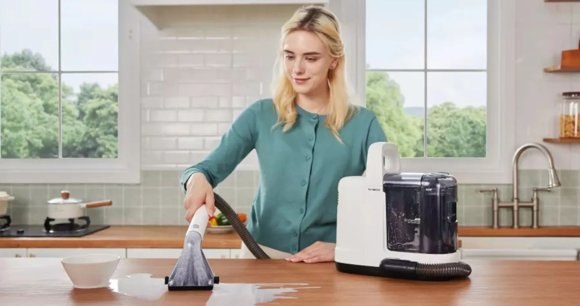 Пилосос безмішковий Tineco iCarpet One Spot (SC050300DE) (White) (UA)