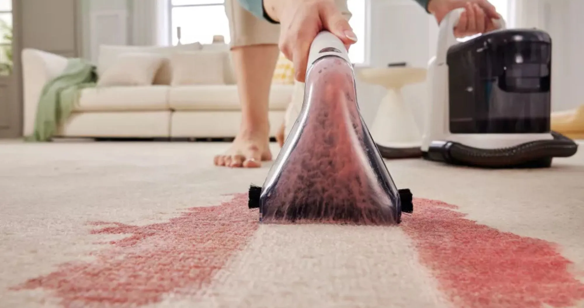 Пылесос безмешковый Tineco iCarpet One Spot (SC050300DE) (White) (UA)