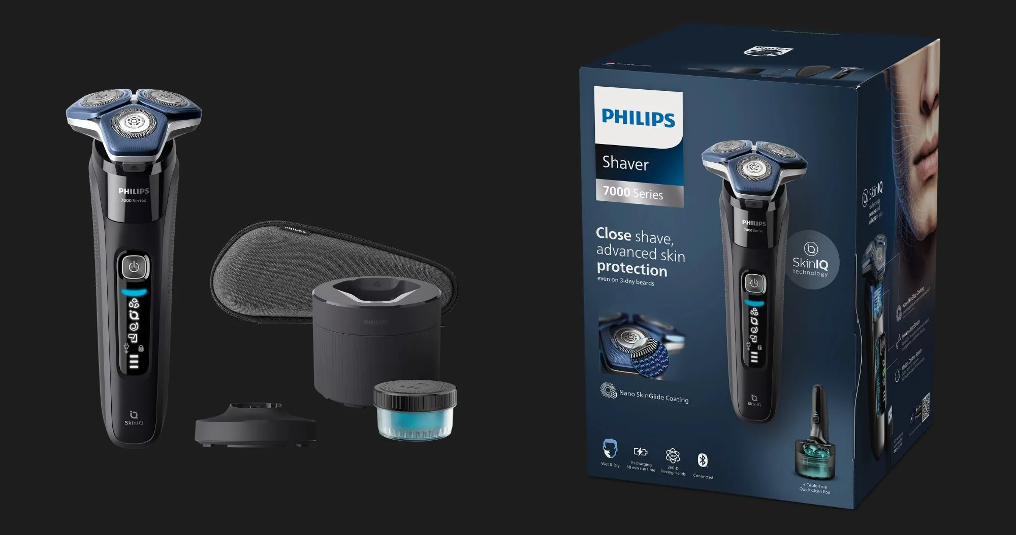 Електрична бритва Philips Shaver Series 7000 SkinIQ (Black)