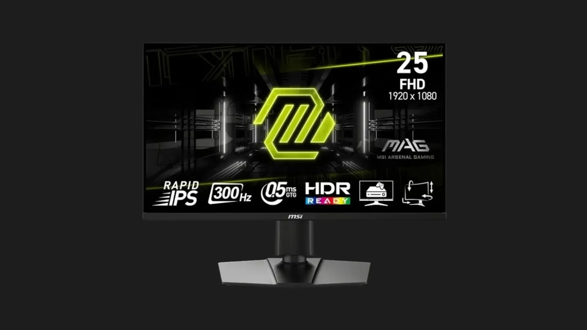 Монітор MSI 24.5" MAG 255PXF IPS 300Hz (UA)