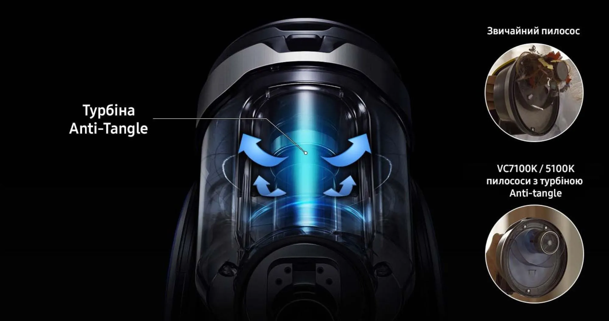 Пилосос безмішковий Samsung VC05K71F0HB/UK (UA)