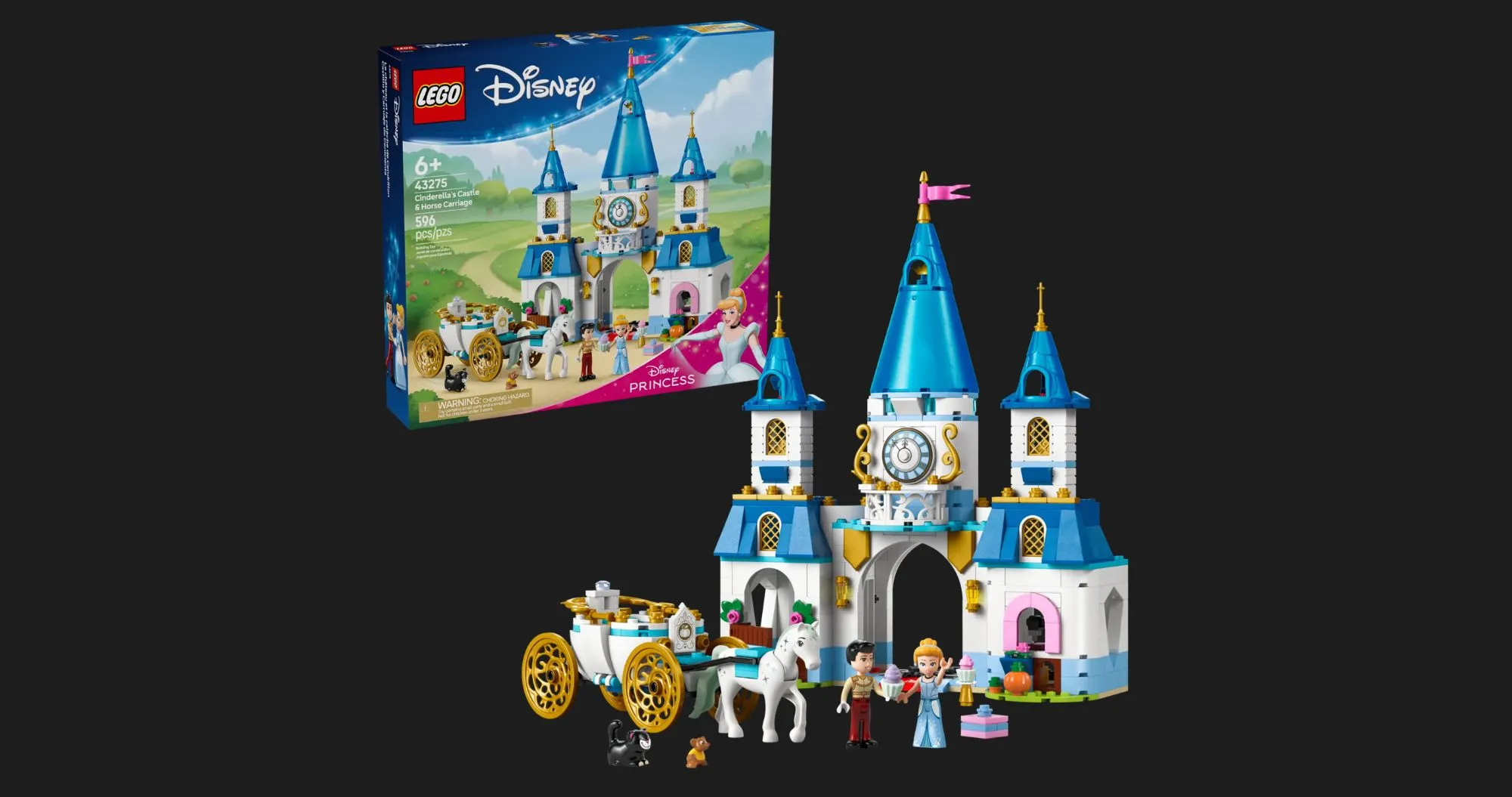 Конструктор LEGO Cinderella's Castle &amp; Horse Carriage (43275)