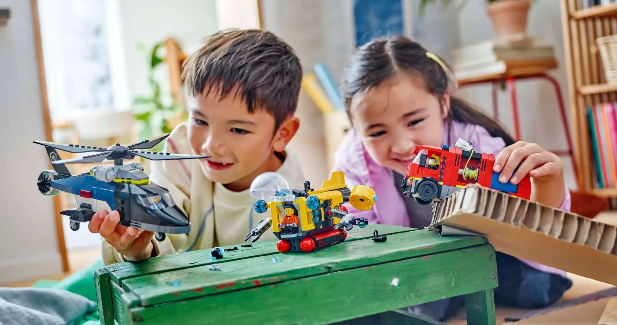 Конструктор LEGO City Helicopter, Fire Truck &amp; Submarine Remix (60462)