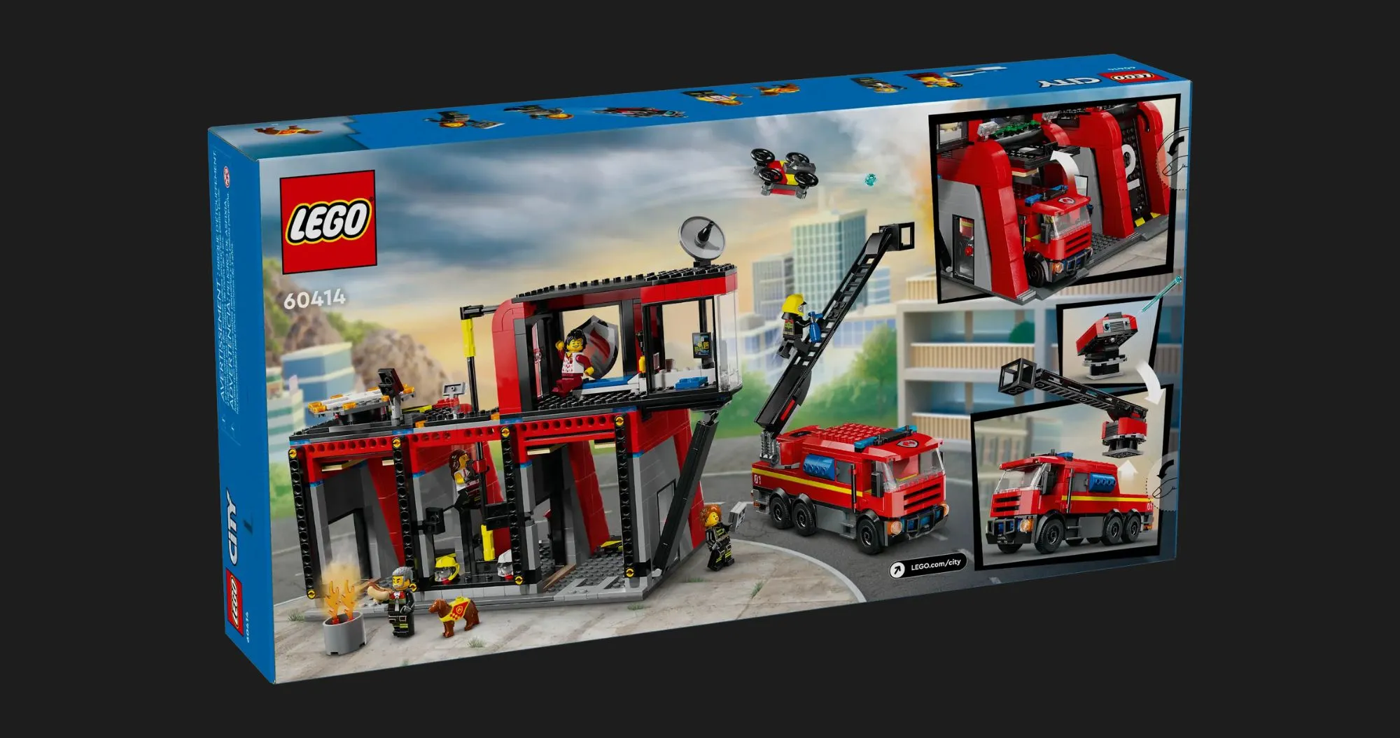 Конструктор LEGO City Fire Station with Fire Truck (60414)