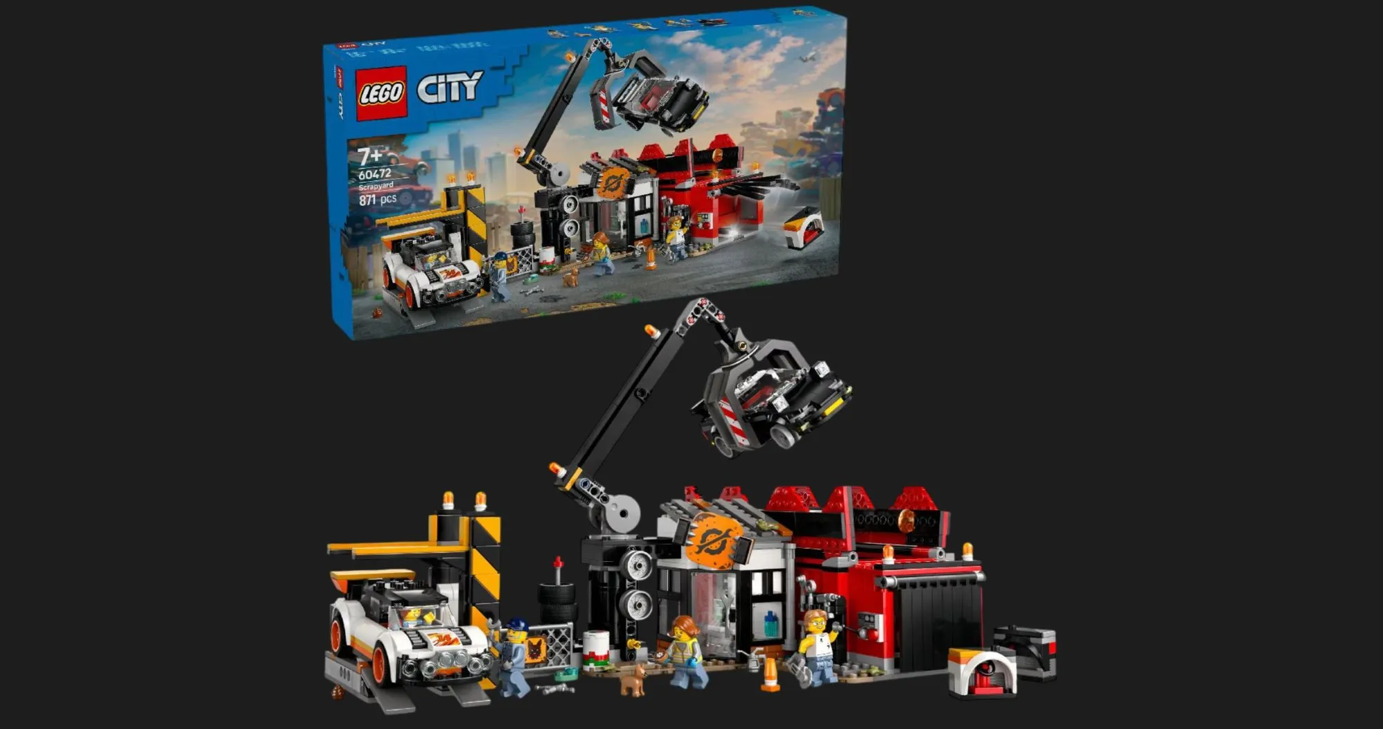 Конструктор LEGO City Scrapyard with Cars (60472)