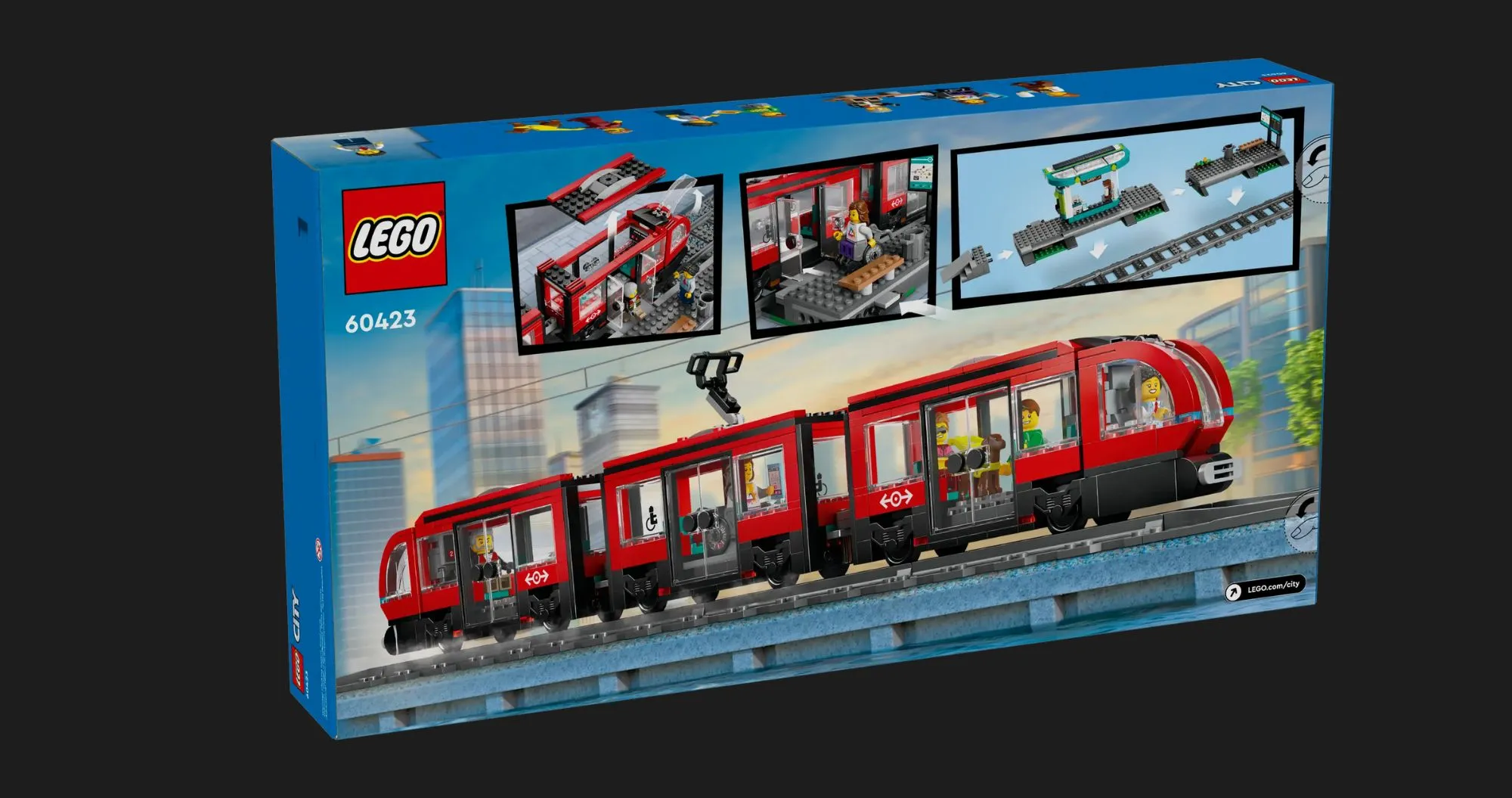 Конструктор LEGO City Downtown Streetcar and Station (60423)