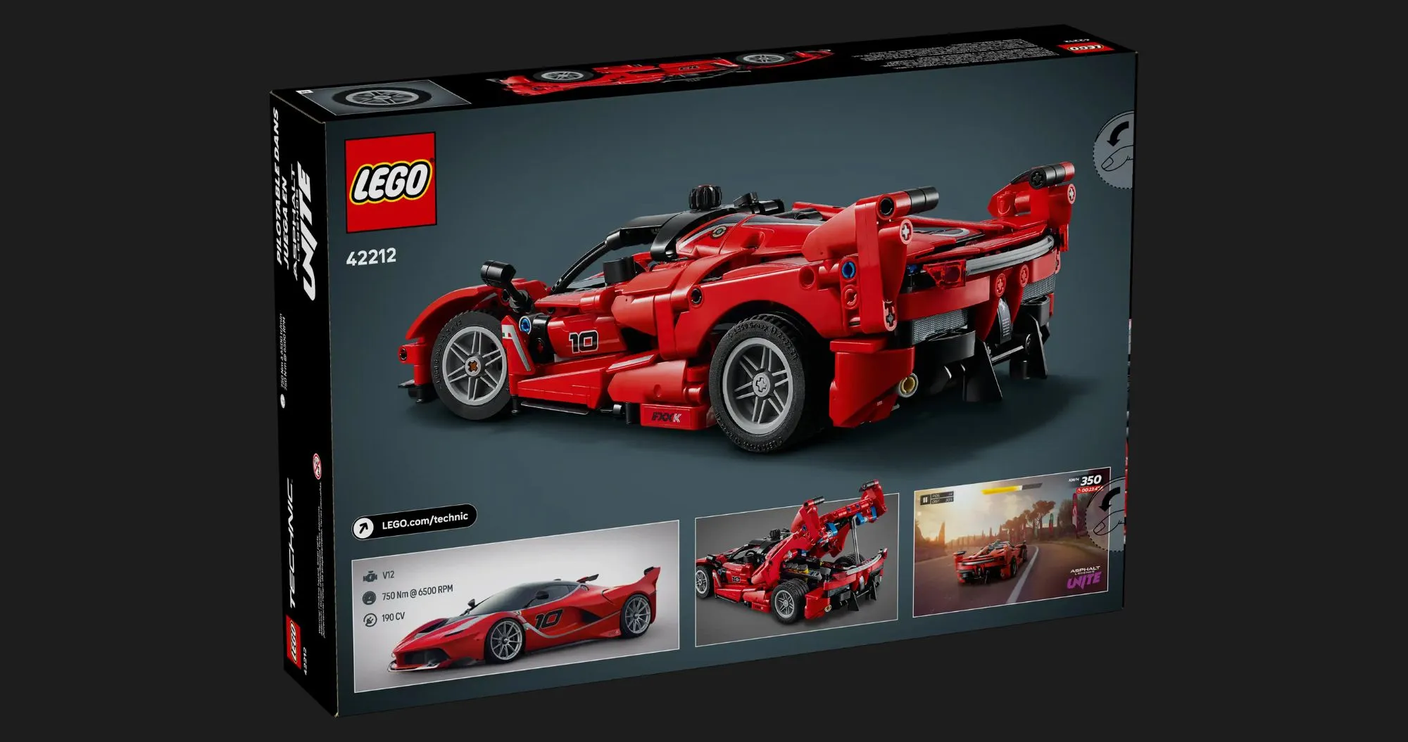 Конструктор LEGO Technic Ferrari FXX K (42212)