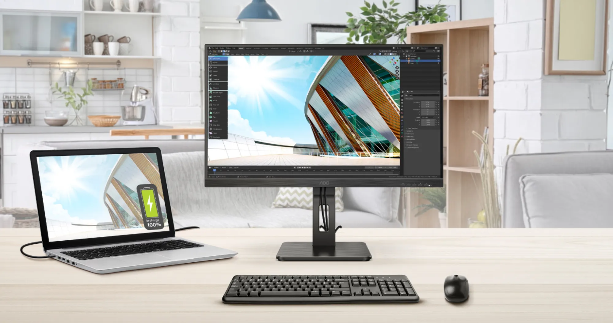 Монітор AOC 27" U27P2CA IPS 60Hz (UA)