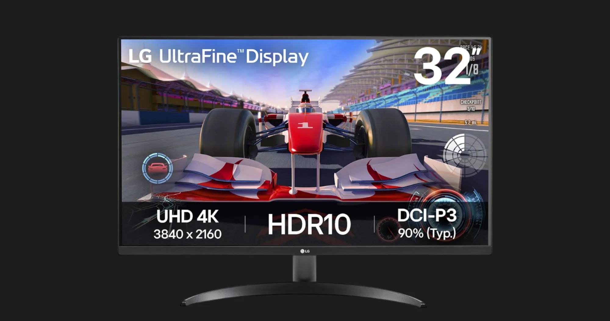 Ігровий монітор LG 31.5" 32UR500K-B (UA)