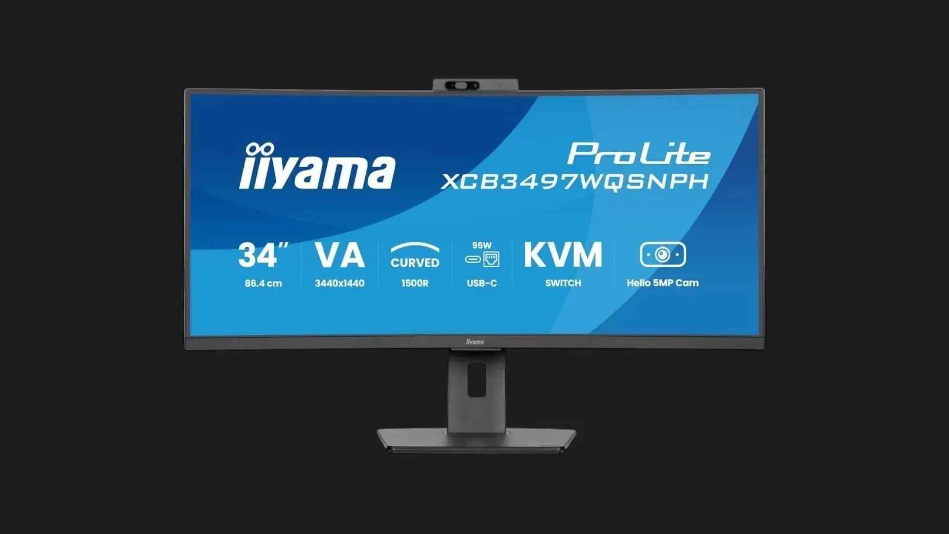 Монітор iiyama 34" VA 120Hz XCB3497WQSNPH-B1 (UA)