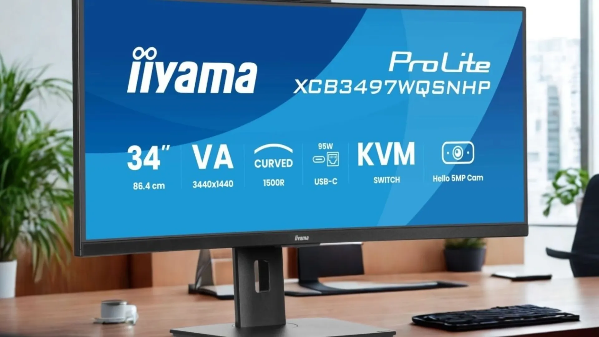 Монітор iiyama 34" VA 120Hz XCB3497WQSNPH-B1 (UA)