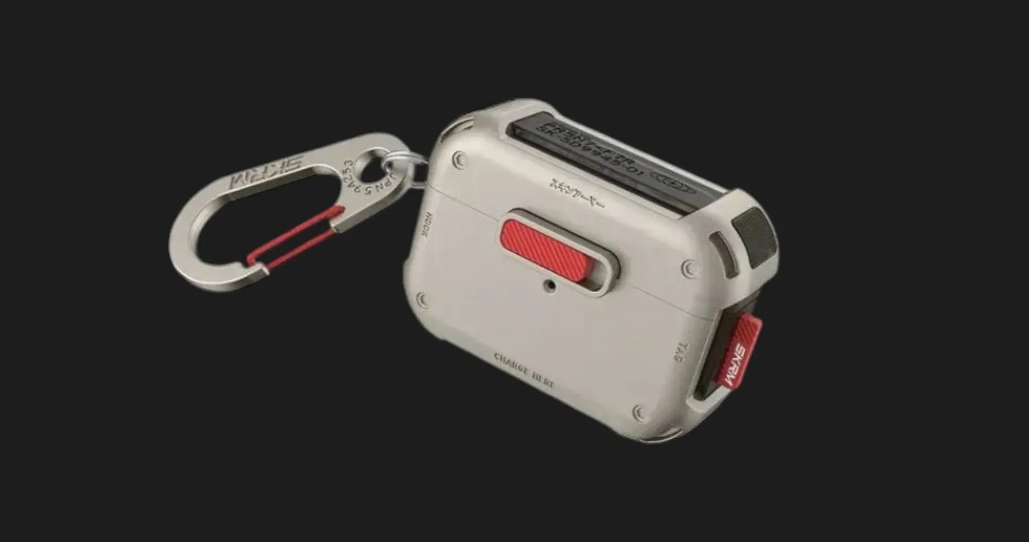 Чохол SkinArma MECHA для AirPods Pro (2nd/1st gen) (Titanium)