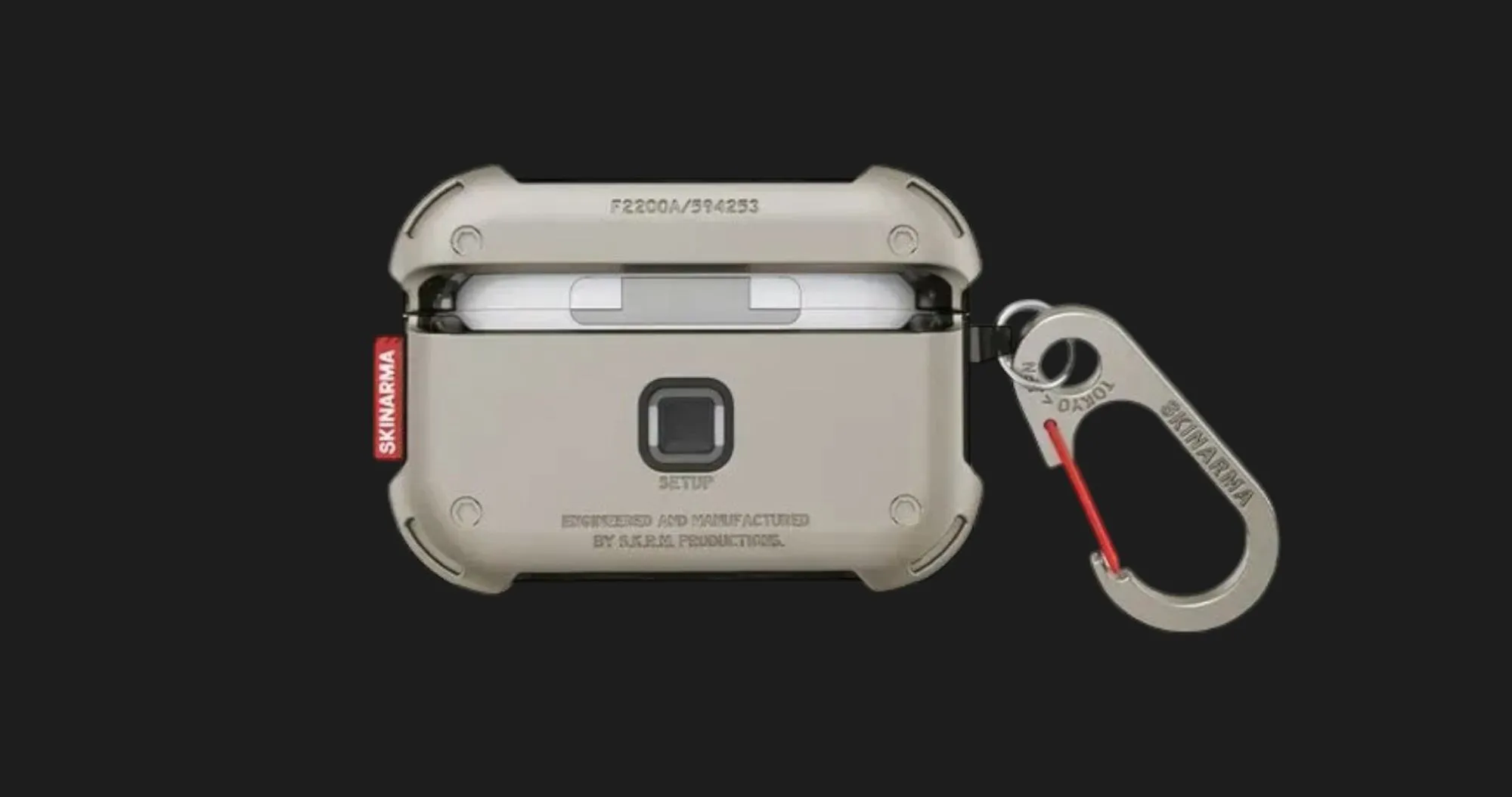 Чохол SkinArma MECHA для AirPods Pro (2nd/1st gen) (Titanium)