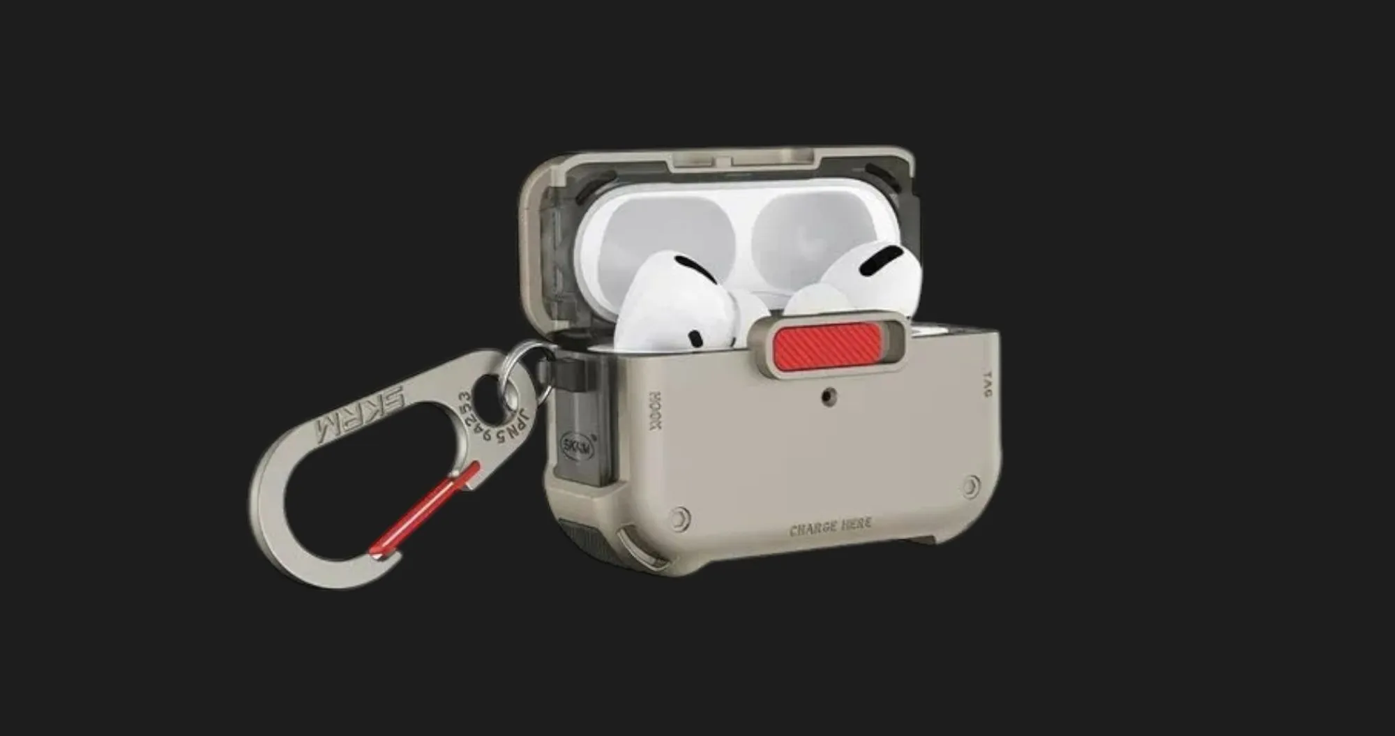 Чехол SkinArma MECHA для AirPods Pro (2nd/1st gen) (Titanium)