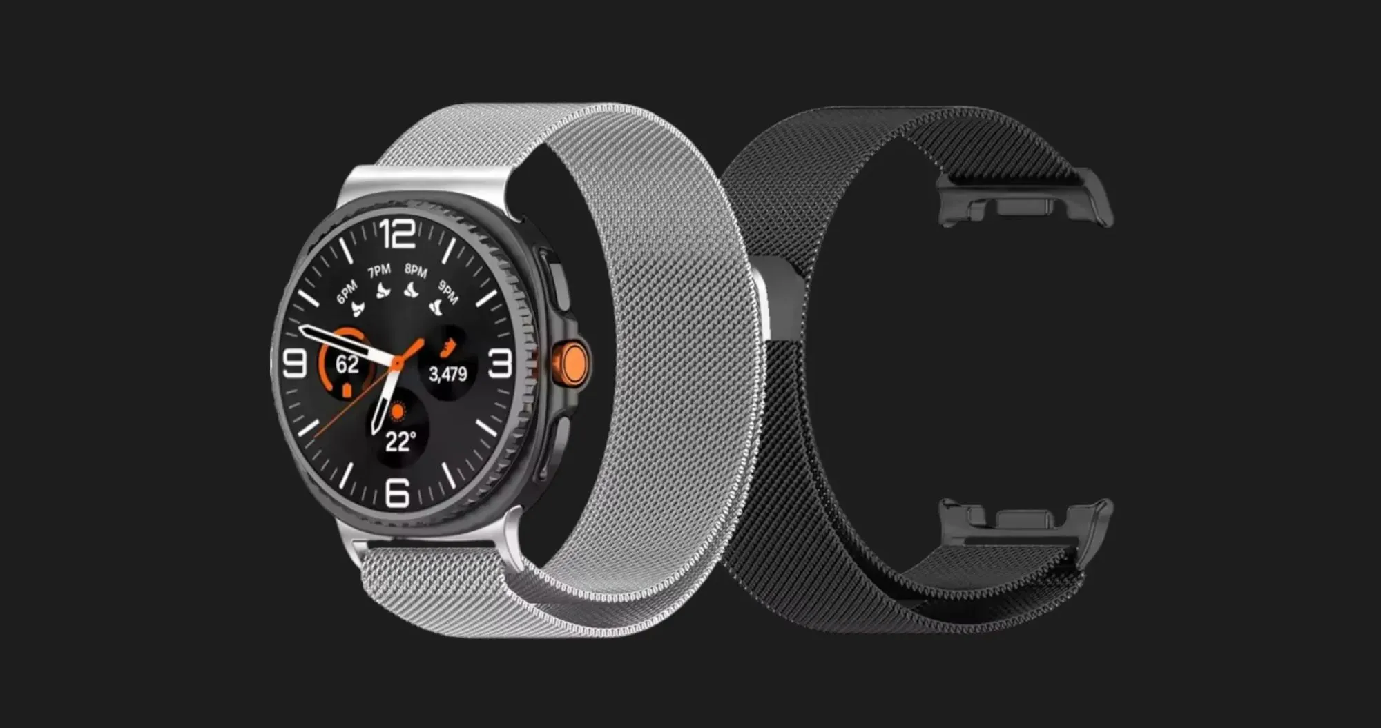 Ремінець Milanese Magnetic для Samsung Galaxy Watch Ultra (Silver)