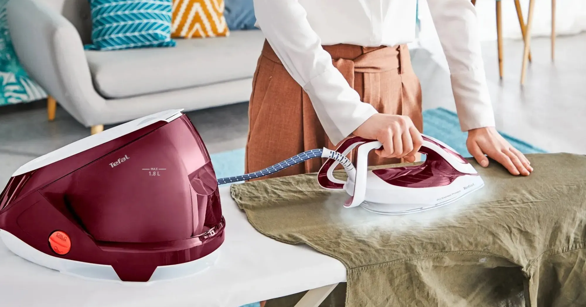 Парогенератор Tefal Pro Express Protect (GV9220E0) (White/Red) (EU)