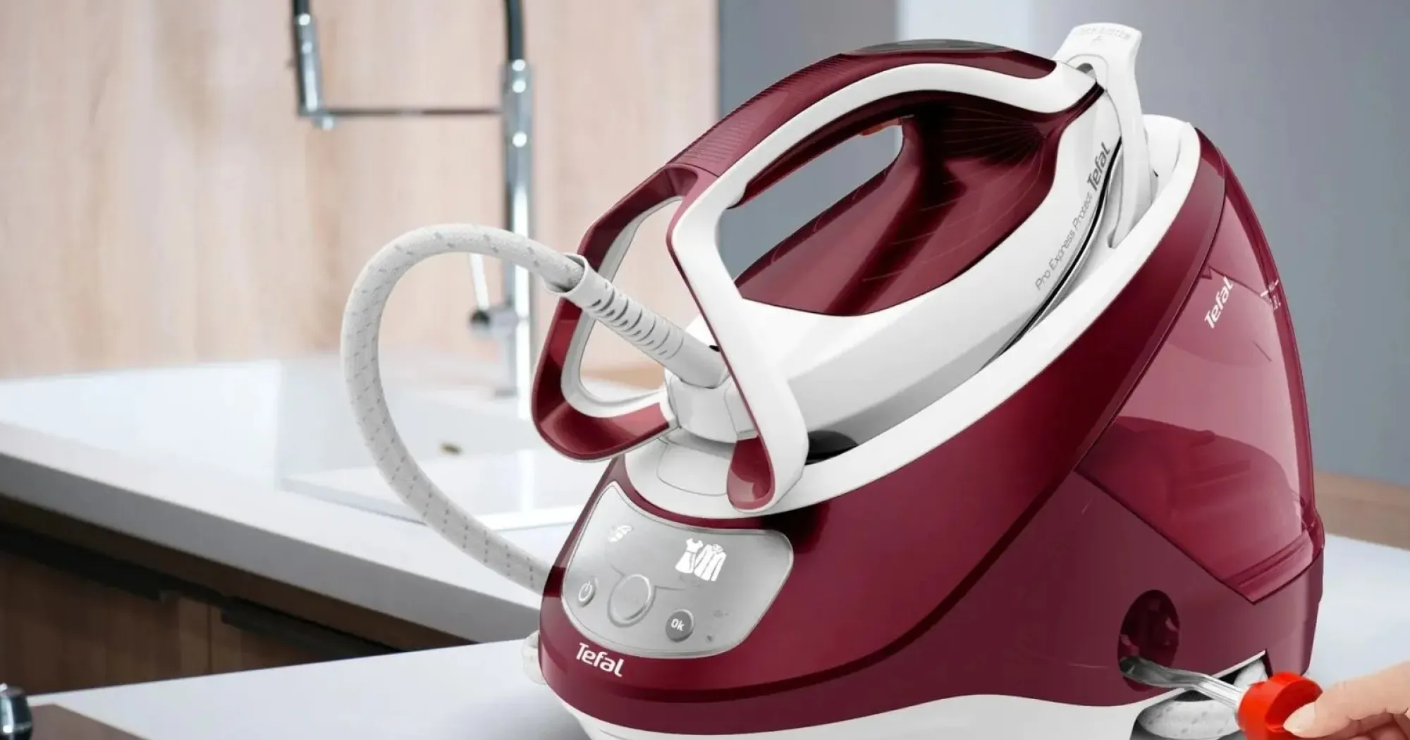 Парогенератор Tefal Pro Express Protect (GV9220E0) (White/Red) (EU)