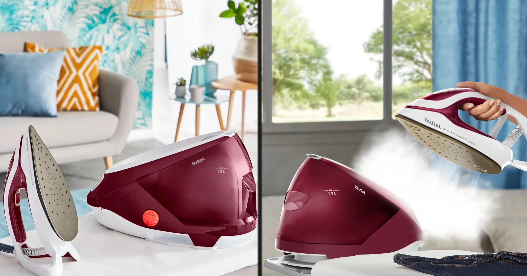 Парогенератор Tefal Pro Express Protect (GV9220E0) (White/Red) (EU)