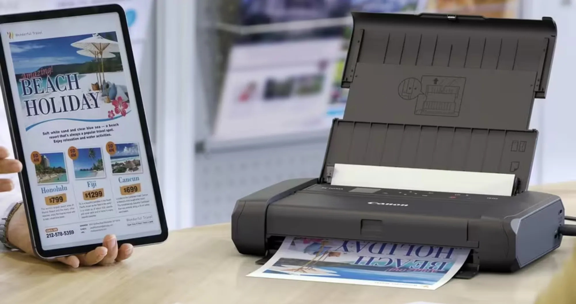 Принтер Струменевий Canon PIXMA TR150 + Battery (4167C027)