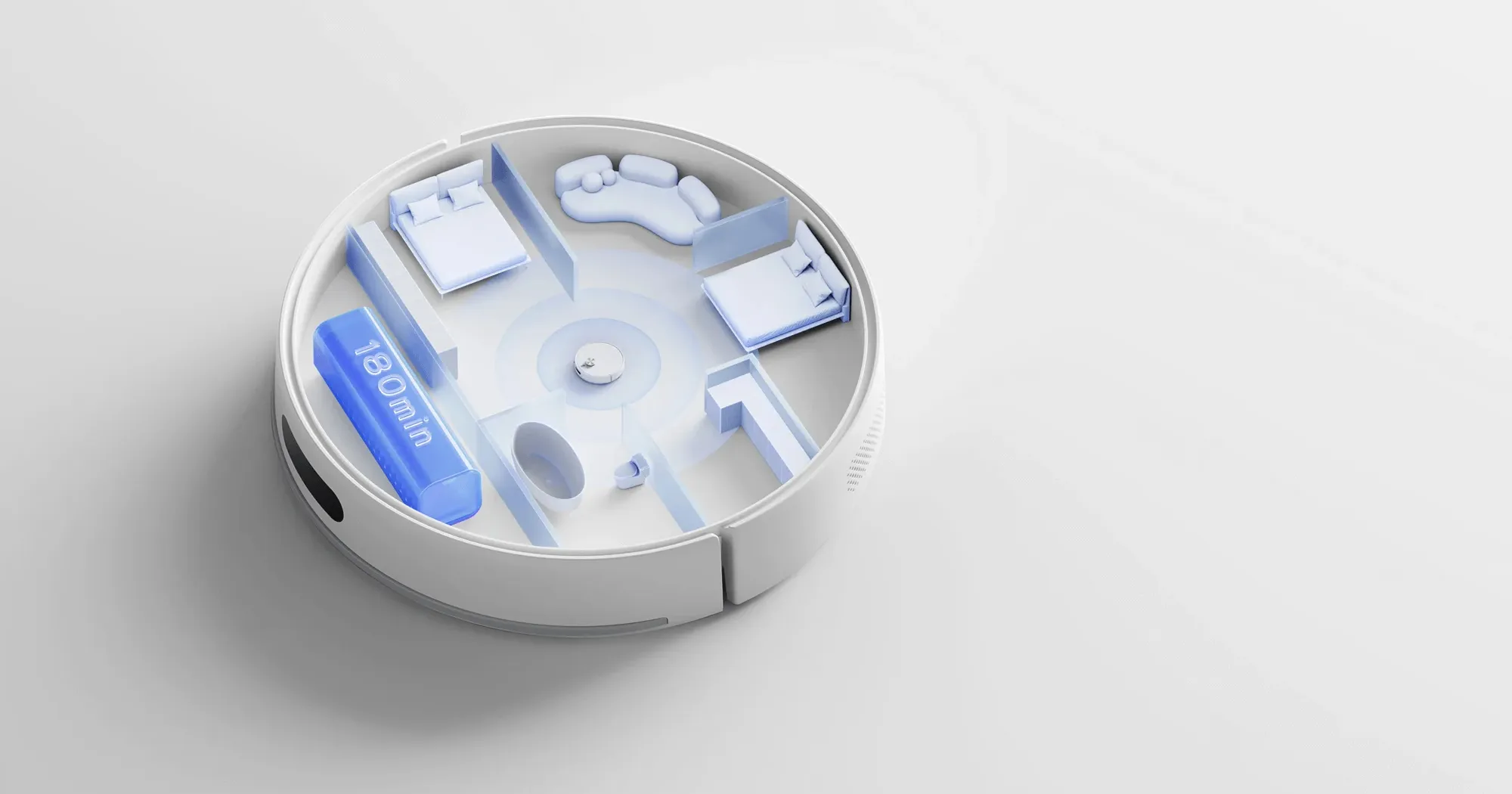 Робот-пилосос Xiaomi Robot Vacuum S40 (White) (UA)