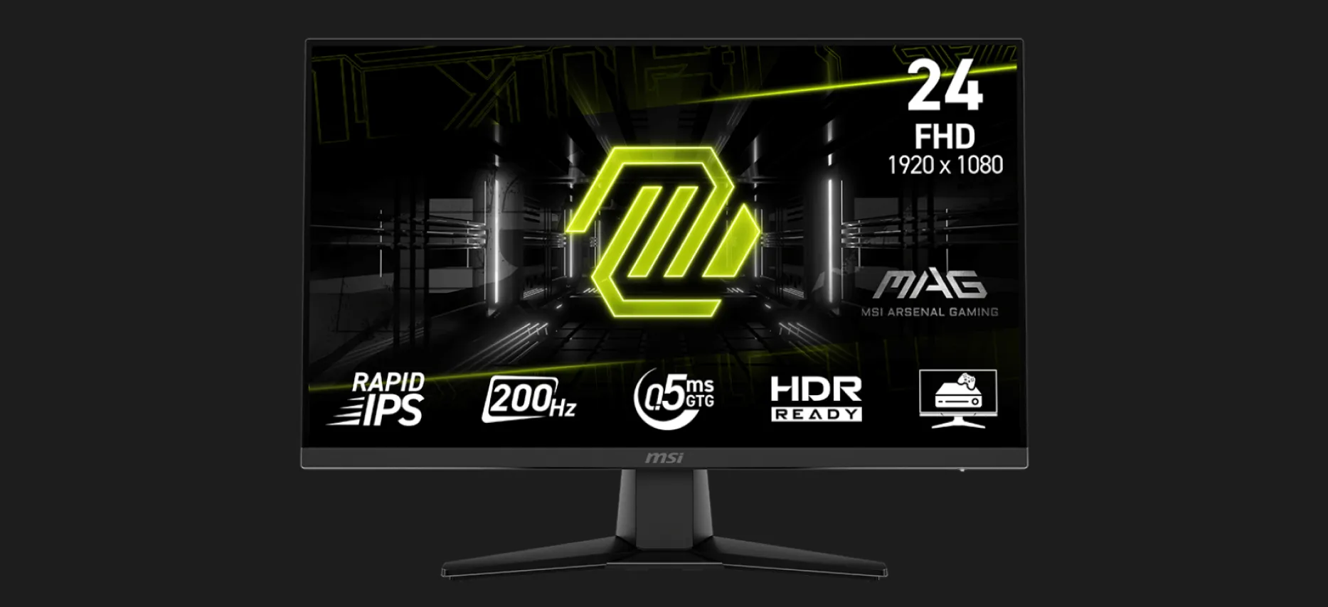 Монітор MSI 23.8" MAG 242F IPS 200Hz (UA)