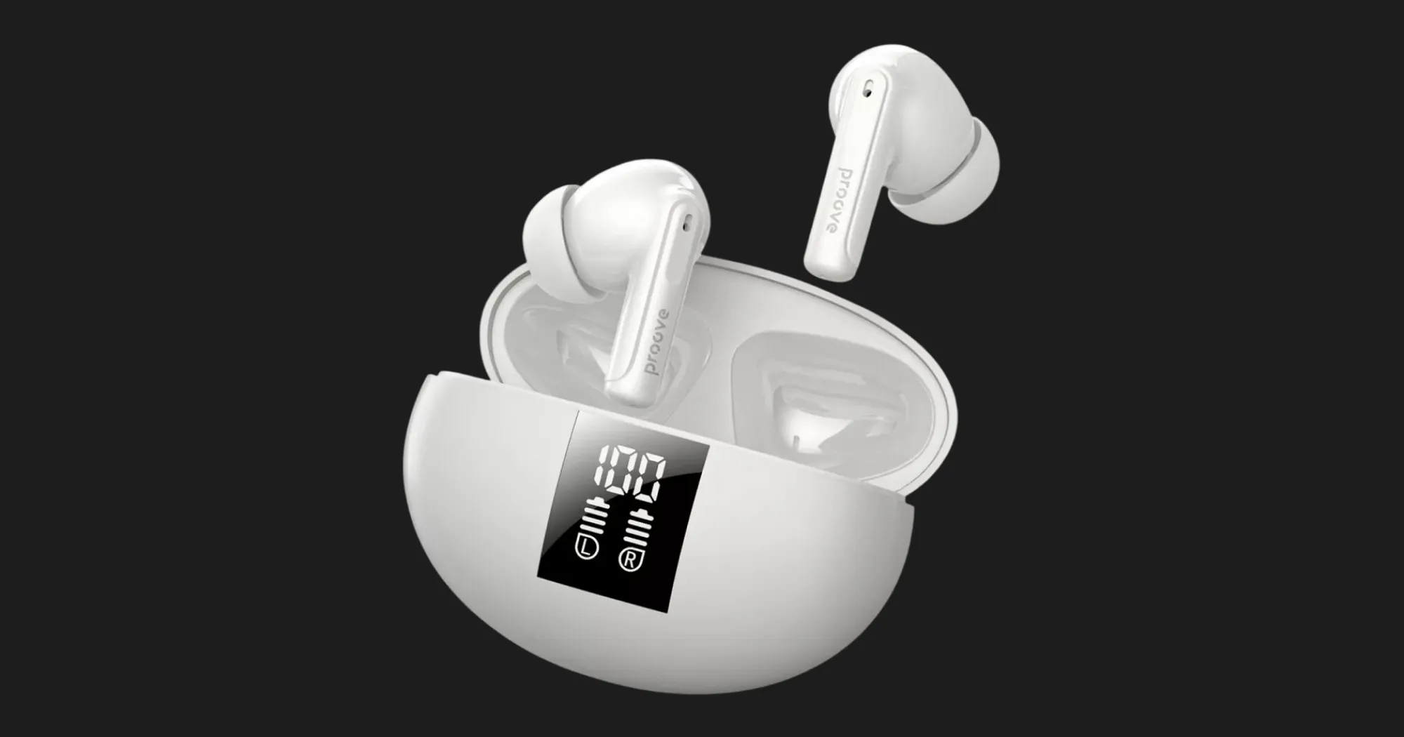 Навушники Proove Thunder Buds SE TWS with ANC (White)