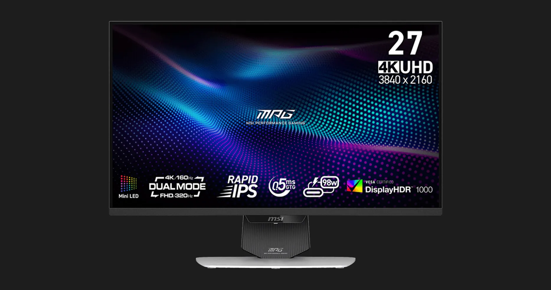 Монітор MSI 27” MPG 274URDFW E16M IPS 160Hz (UA)