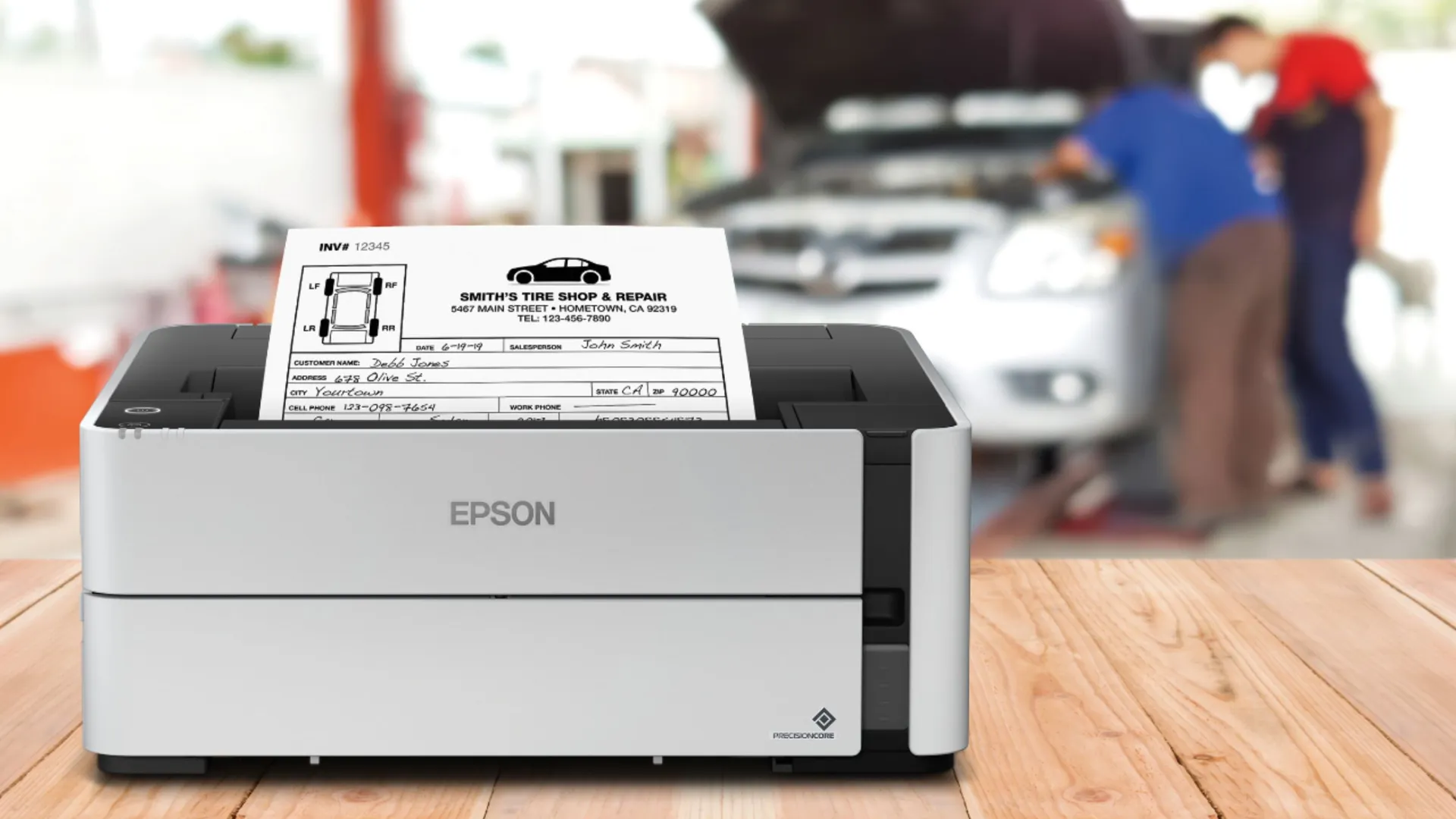 Принтер струйный Epson M1170 (White) (C11CH44404)