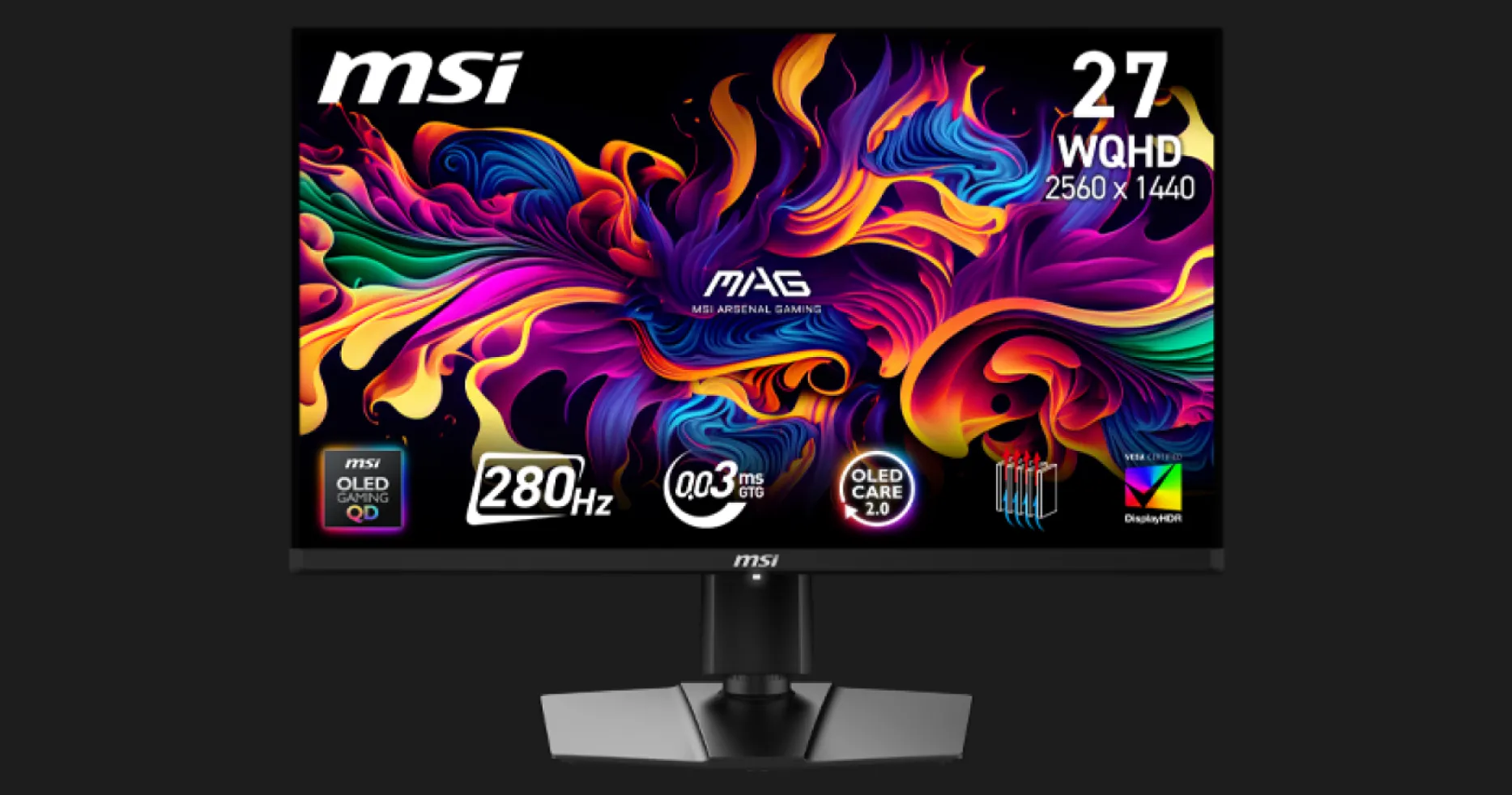 Монитор MSI 26.5" MAG 271QP QD-OLED X28 280Hz (UA)