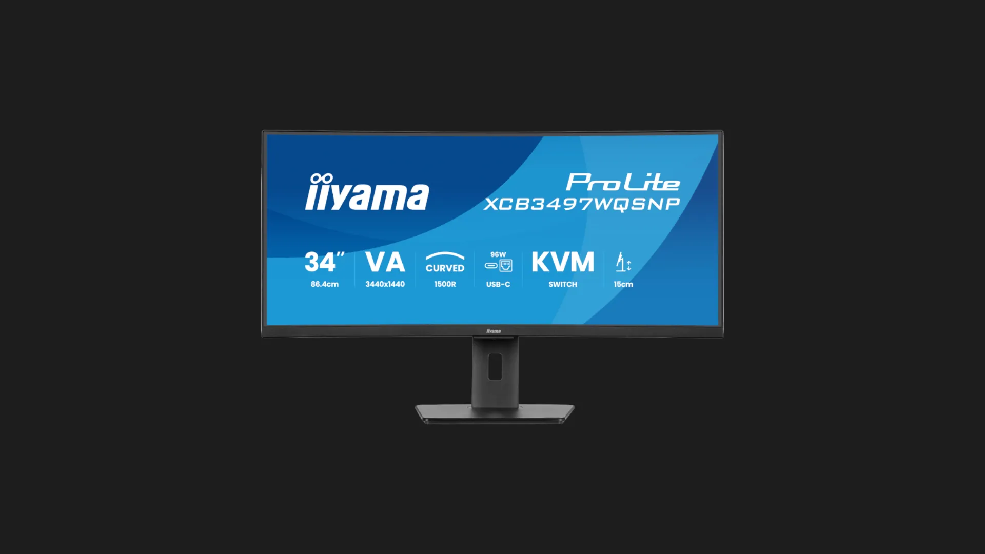Монітор iiyama 34.1" VA 120Hz XCB3497WQSNP-B1 (UA)