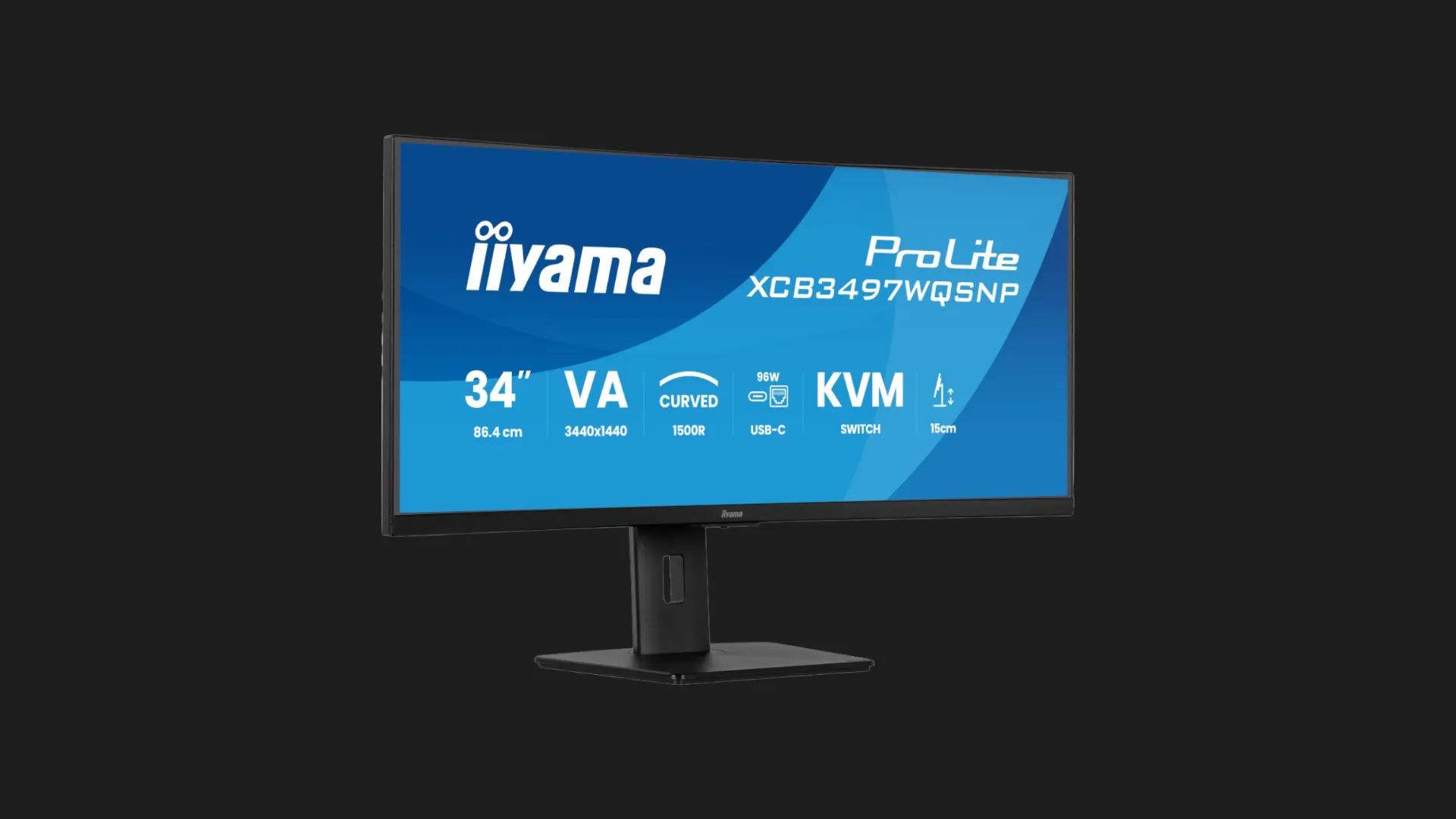 Монітор iiyama 34.1" VA 120Hz XCB3497WQSNP-B1 (UA)