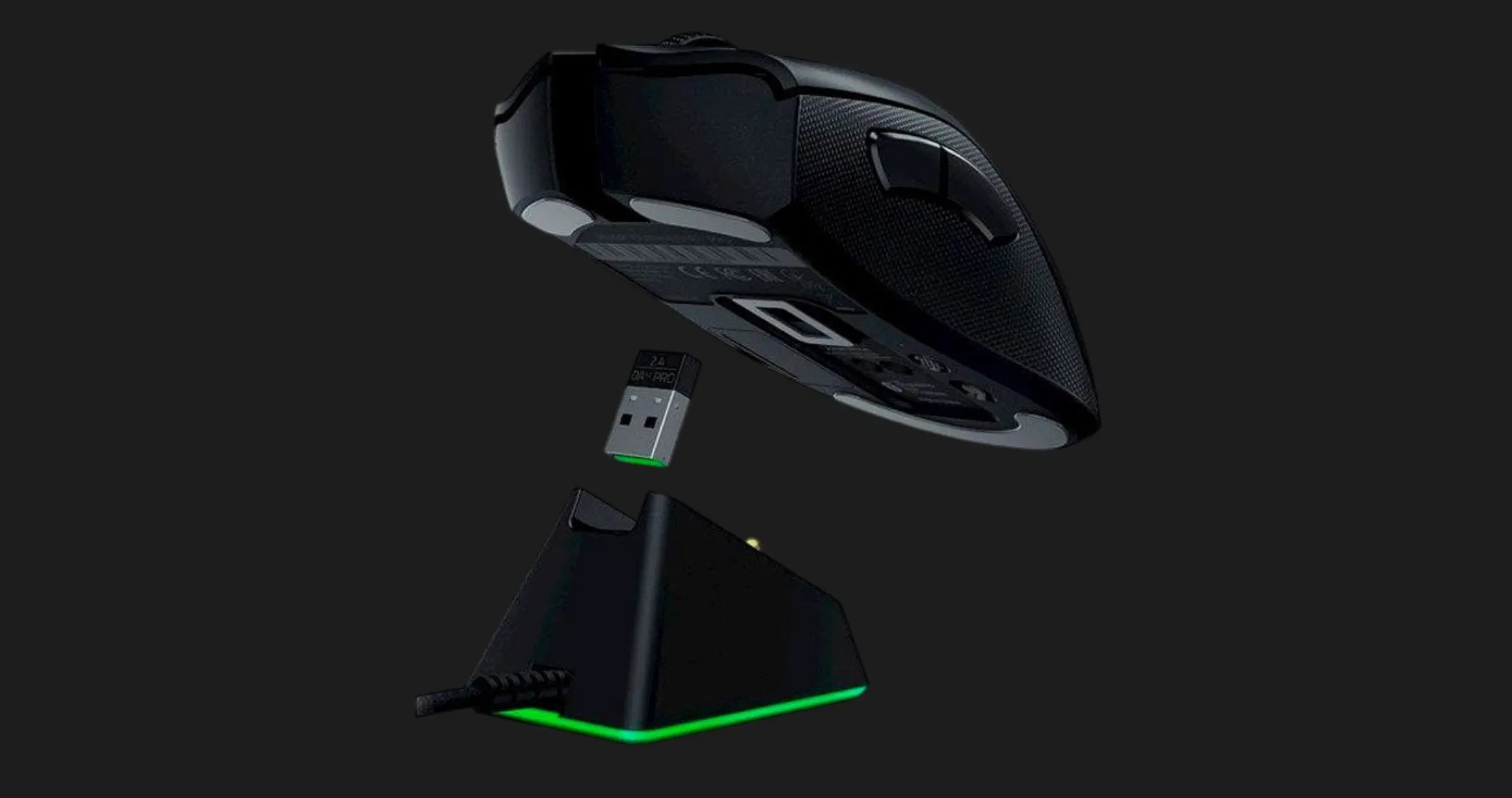 Ігрова миша Razer DeathAdder V2 PRO Wireless Mouse Dock (RZ01-03350400-R3G1) (EU)