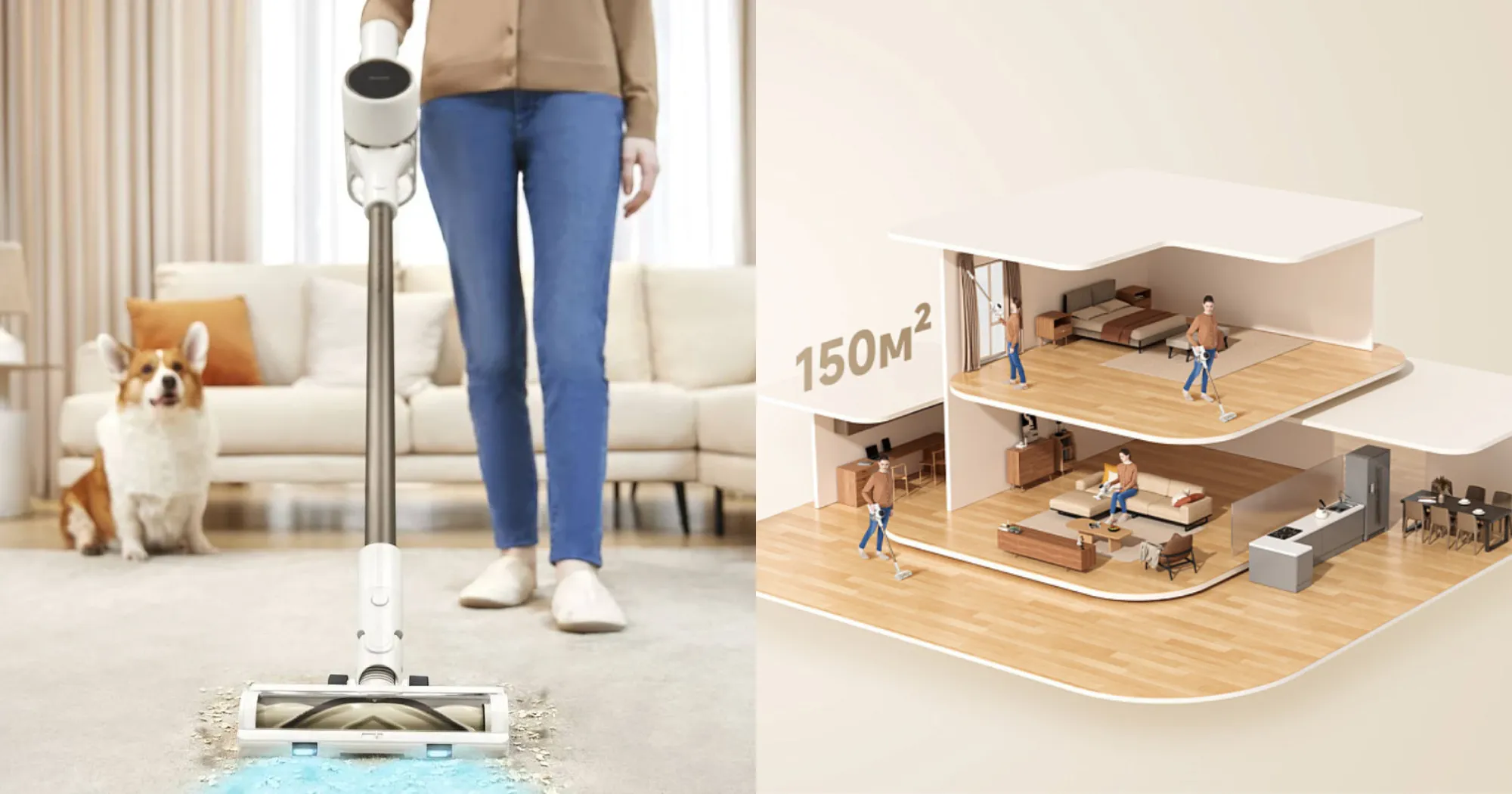 Акумуляторний пилосос Dreame R10s (White)