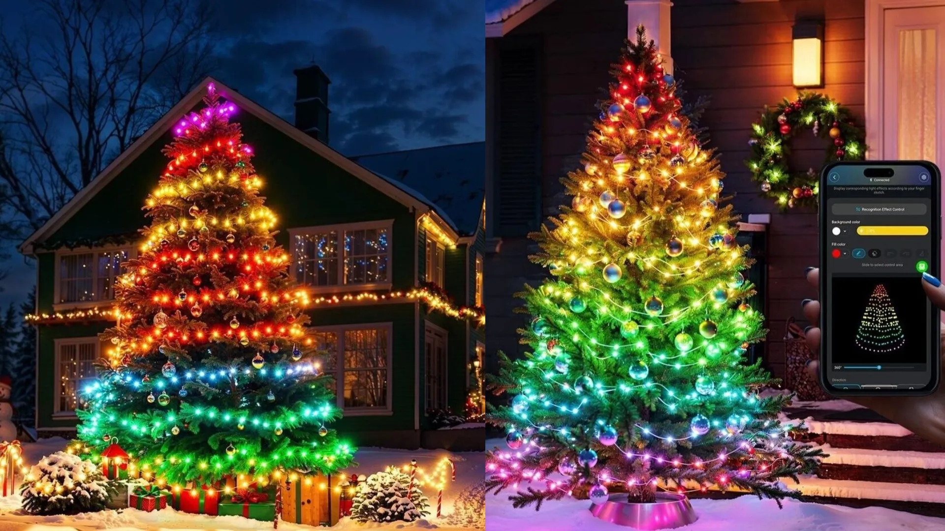 Гирлянда Smart LED Govee H80C4 Christmas String Lights 2, RGBWIC, 20м