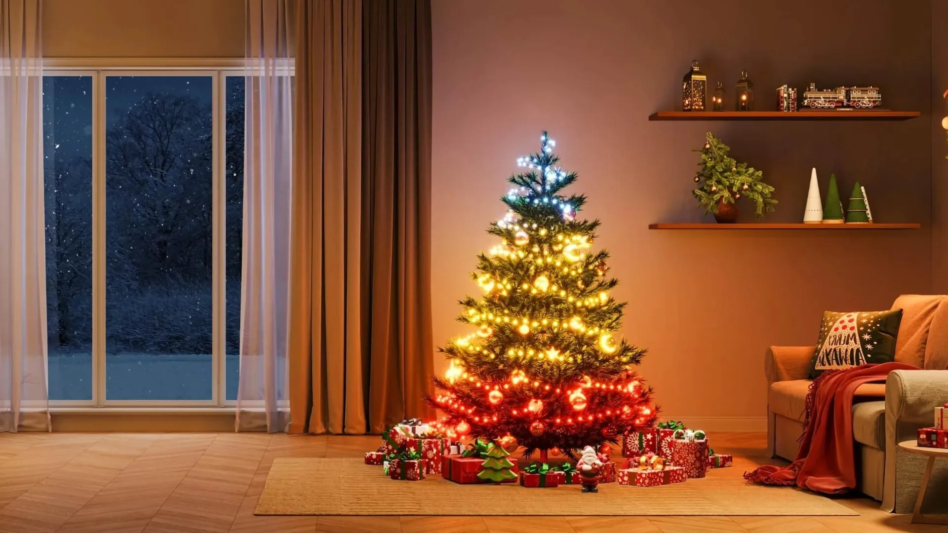 Гирлянда Smart LED Govee H80C4 Christmas String Lights 2, RGBWIC, 20м