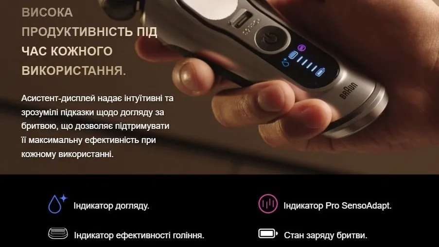 Електрична бритва Braun Series 9 Pro+ 9615s Wet&amp;Dry (Titanium)