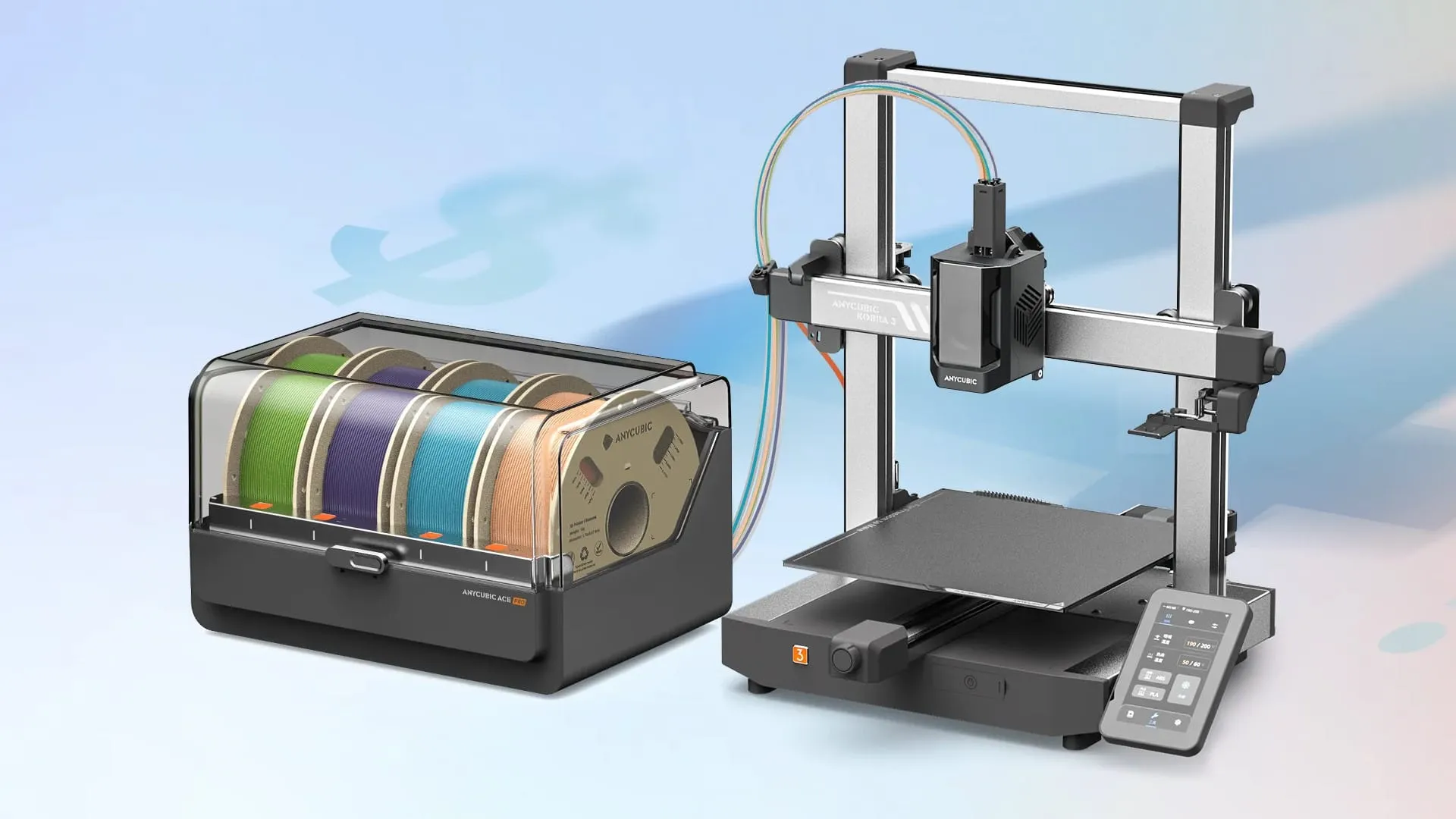 3D-принтер Anycubic Kobra 3 Combo (Gray)