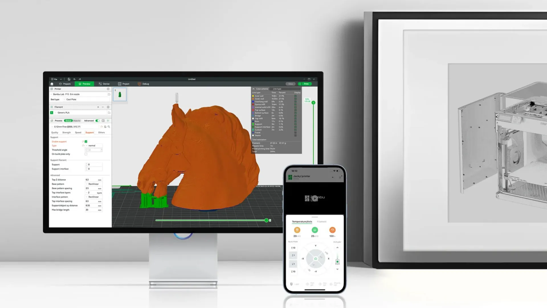 3D-принтер Bambu Lab P1S Combo (Black)