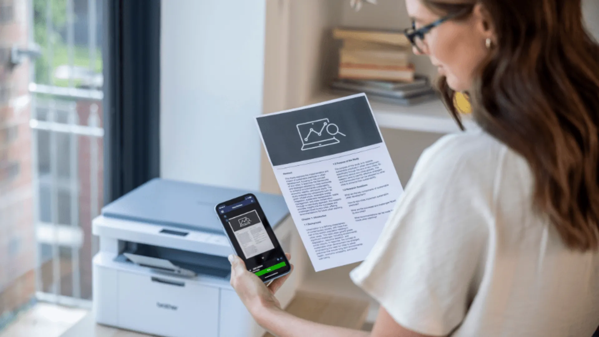 МФУ Лазерный Brother DCP-L1630W (White) (DCPL1630WYJ1)