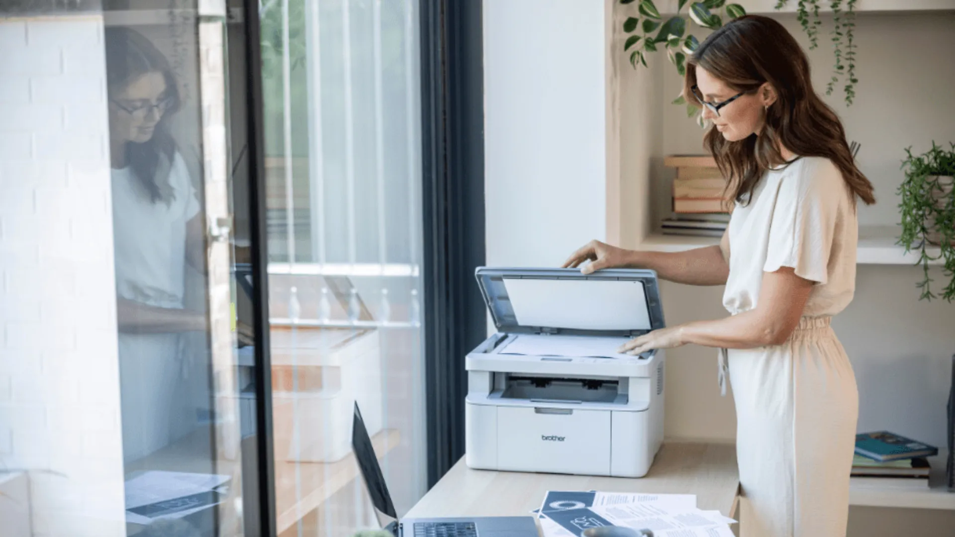 МФУ Лазерный Brother DCP-L1630W (White) (DCPL1630WYJ1)