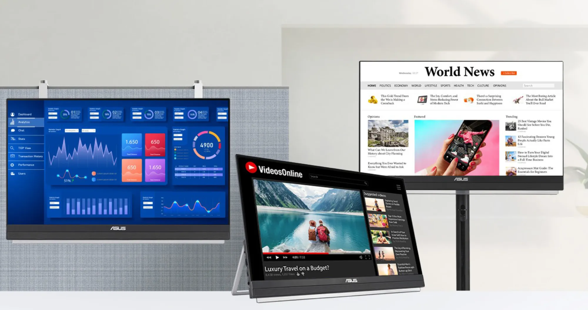 Монітор портативний Asus 27" ZenScreen MB27ACF IPS 100Hz 90LM0AU5-B01A71 (UA)