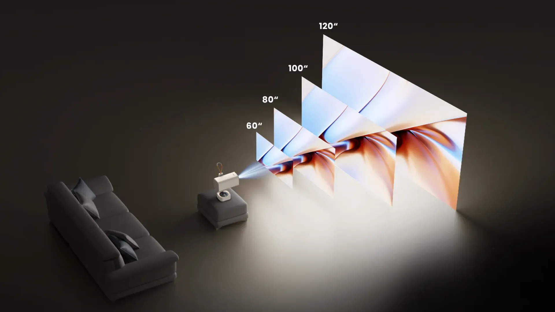 Портативный проектор Yaber T1 Pro (Beige) (UA)