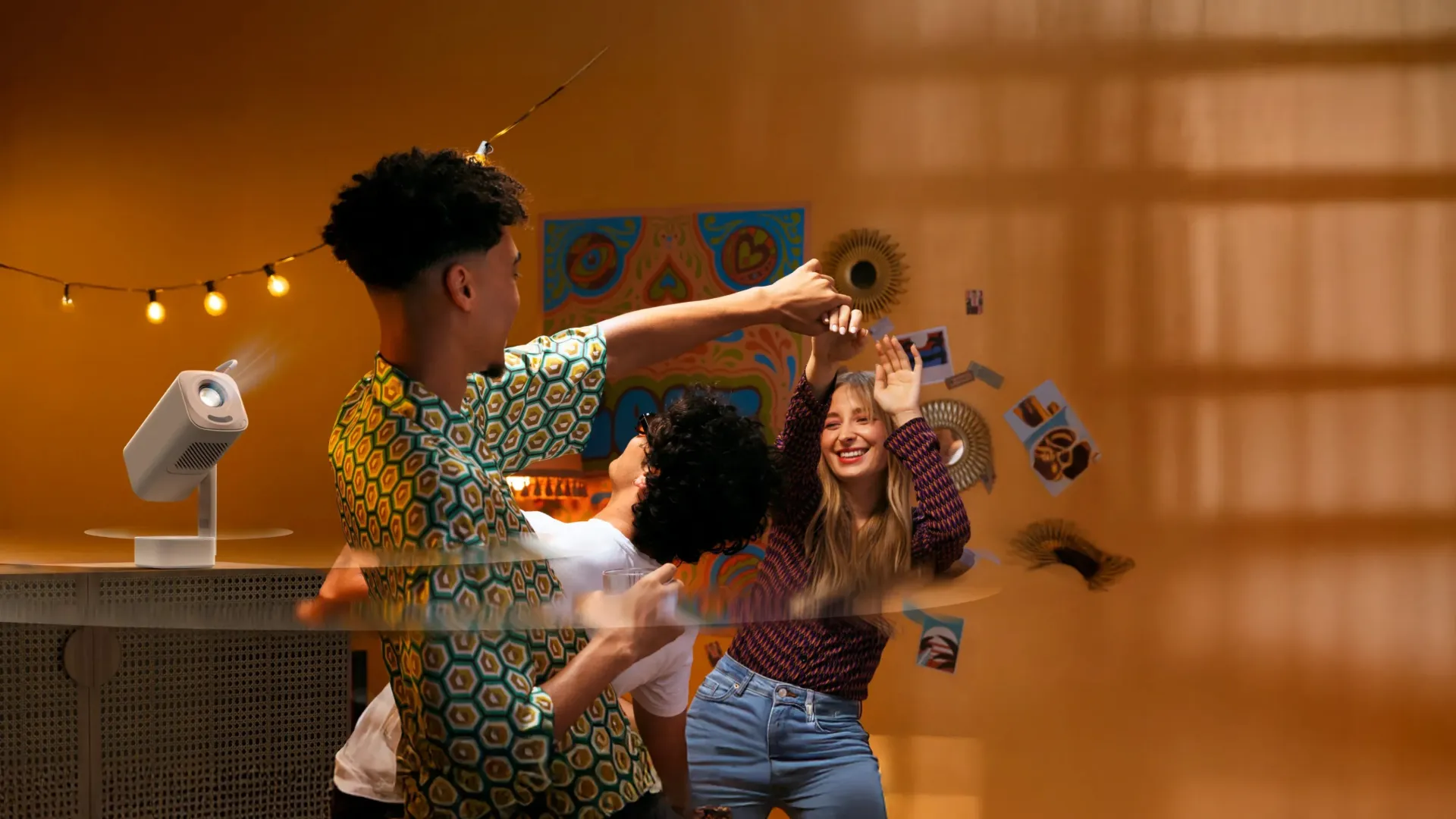 Портативный проектор Yaber T1 Pro (Beige) (UA)