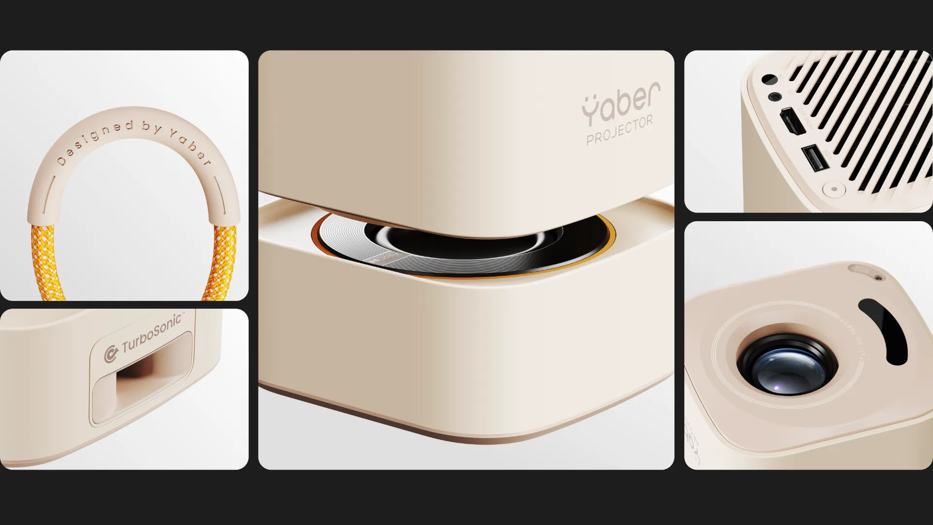 Портативный проектор Yaber T1 Pro (Beige) (UA)