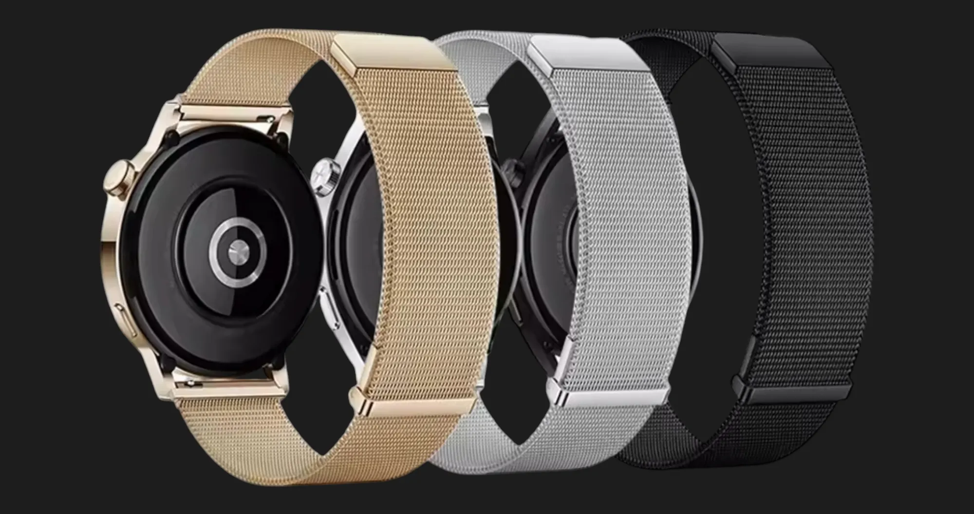 Ремешок Milanese Magnetic Strap для Garmin (Quick Release 20) (Gold)