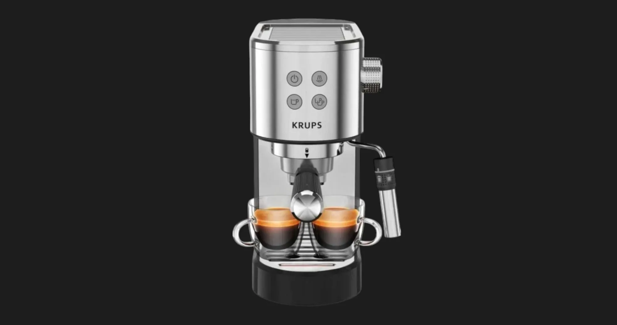 Ріжкова кавоварка Krups (XP444C10) (Stainless Steel) (Standard)