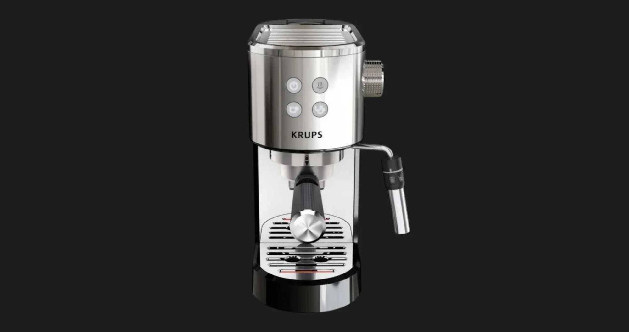 Рожковая кофеварка Krups (XP444C10) (Stainless Steel) (Standard)